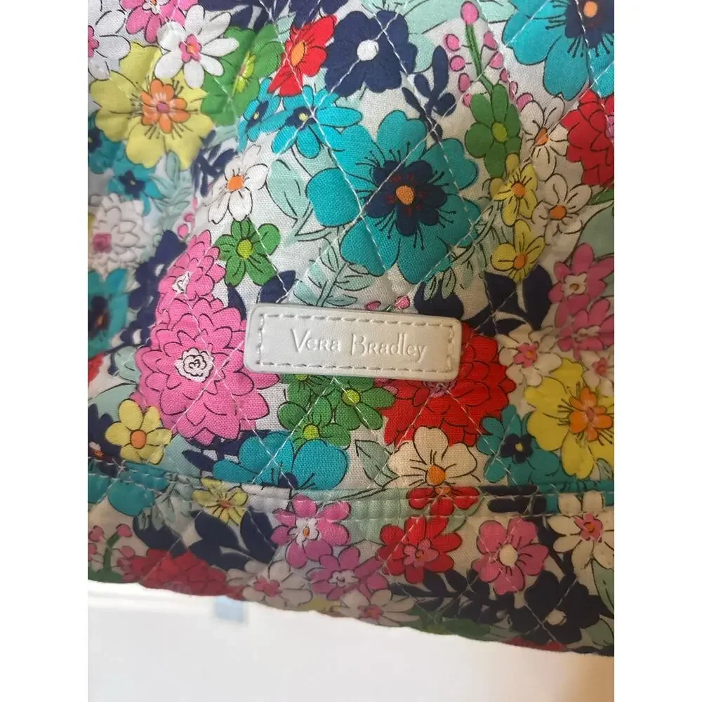Vera Bradley Essential Backpack in the vibrant Far Out Floral pattern
